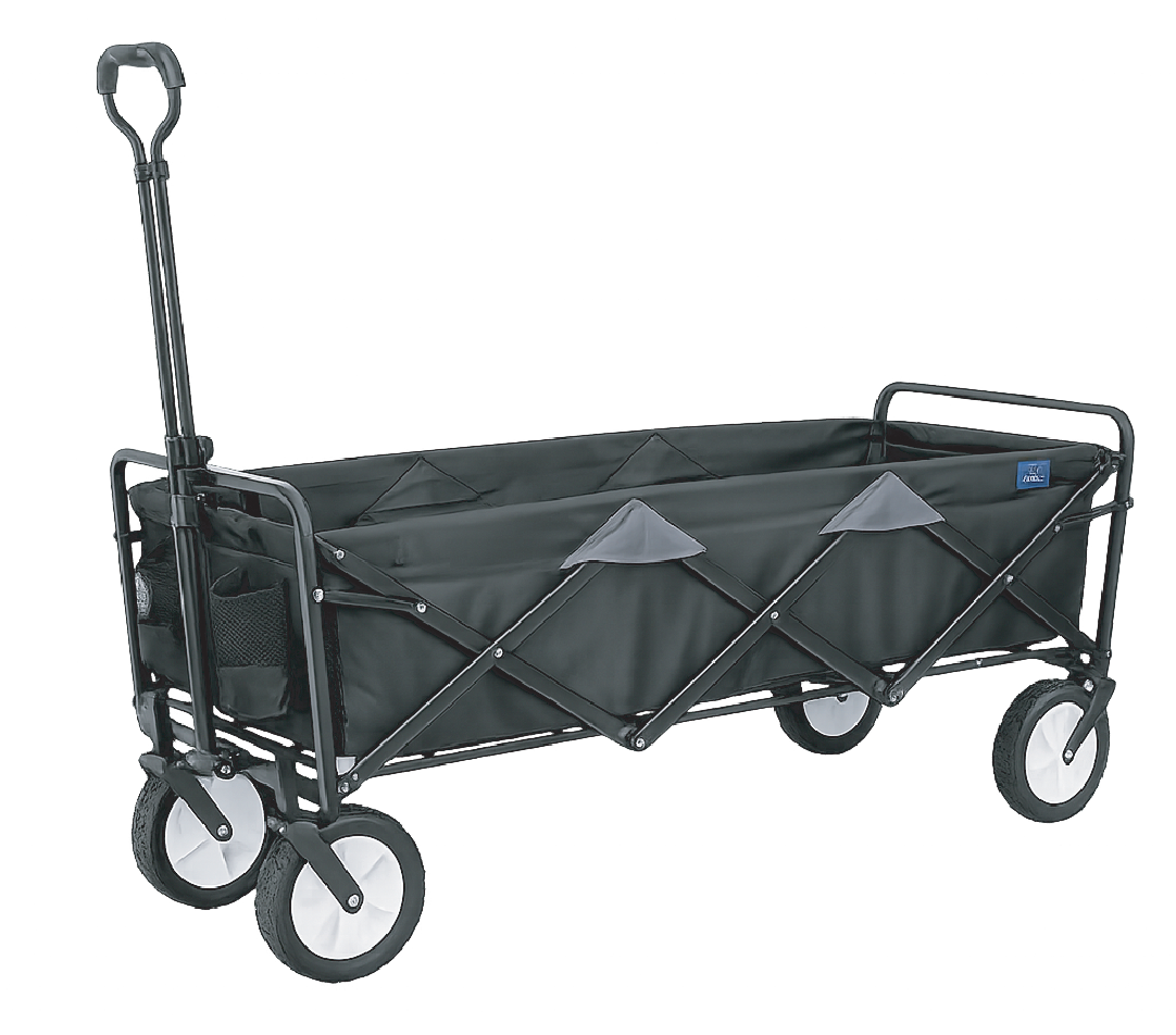 Oversized gray folding wagon